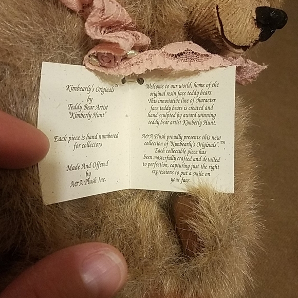 Kimbearly's Originals Teddy Bear Sara-Ann - Picture 3 of 4